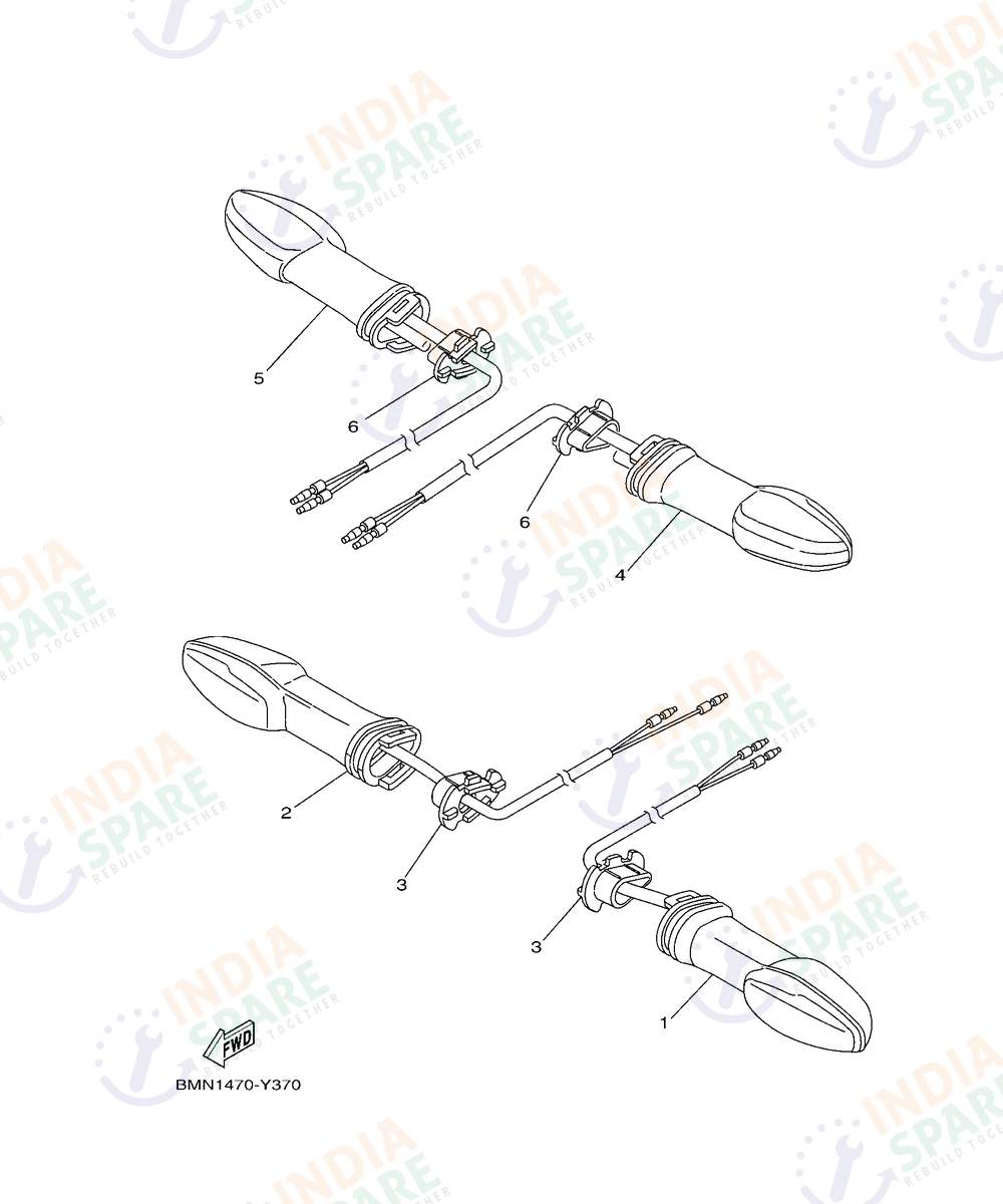 YAMAHA DM49 V4 Series FLASHER LIGHT